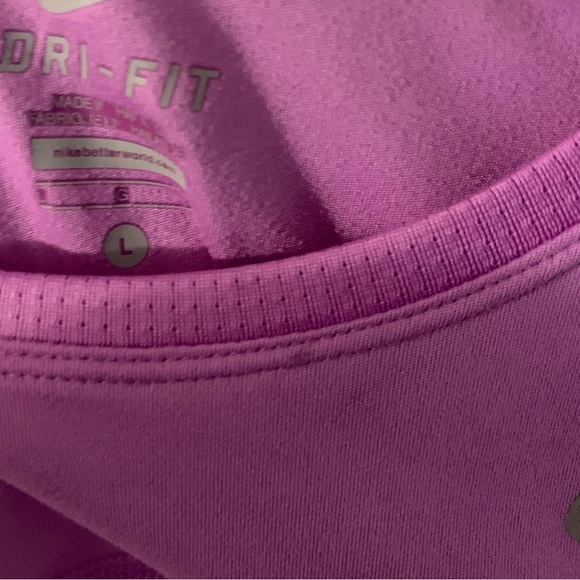 Nike Miler DRI-FIT Women’s Running Short Sleeve T Shirt Active Purple Large - Picture 10 of 10